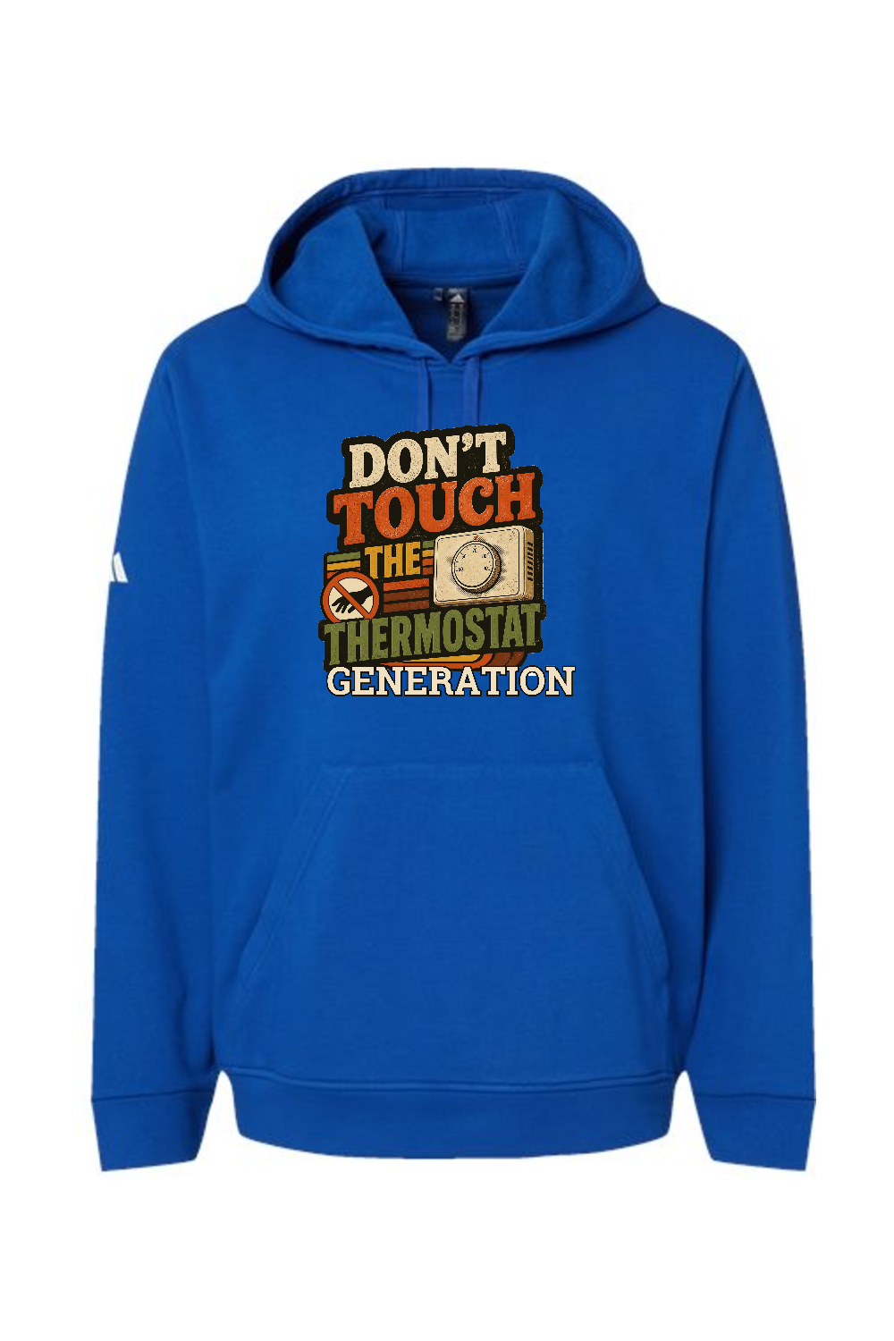 Adidas Fleece Hooded Sweatshirt: Don't Touch the Thermostat Generation