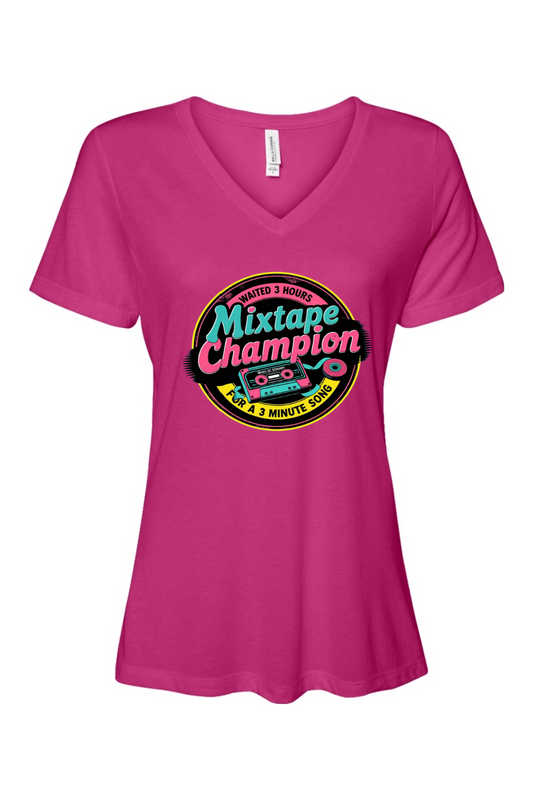 Relaxed Fit Women's V-Neck T-Shirt - MixTape Champion