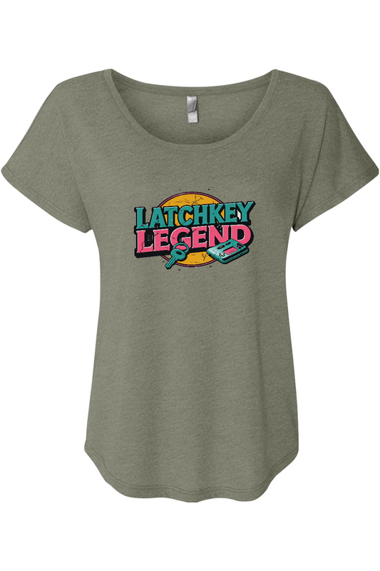 Latchkey Legend Women's Triblend Dolman Tee