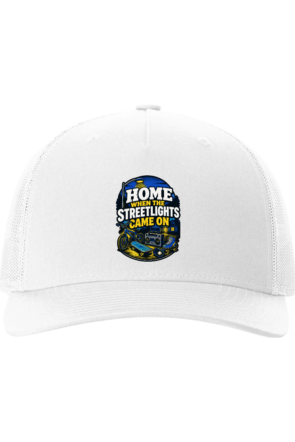 Richardson Trucker Cap: Home When The Streetlights Came On
