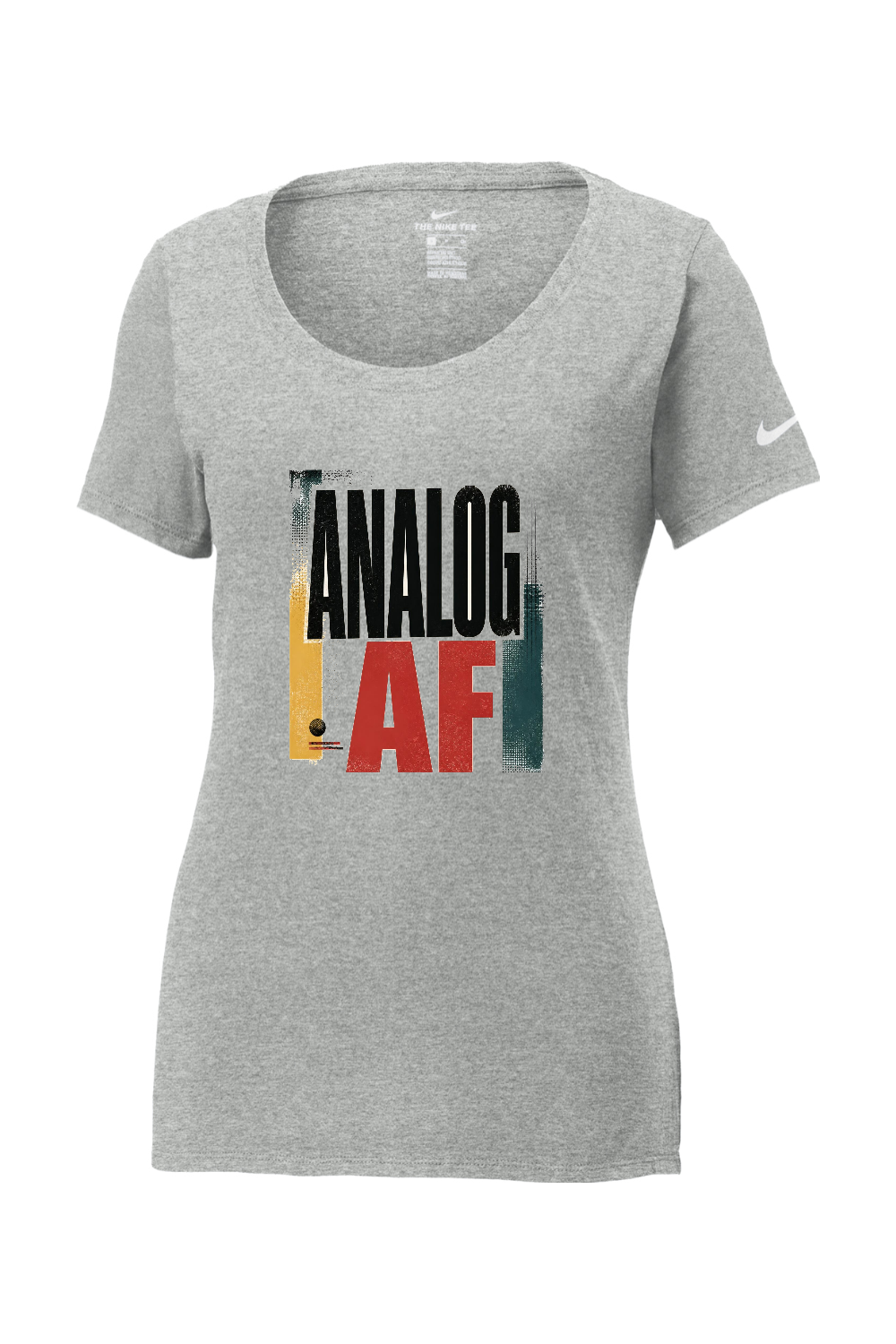 Nike Ladies Core Cotton Scoop Neck Tee: Analog AF