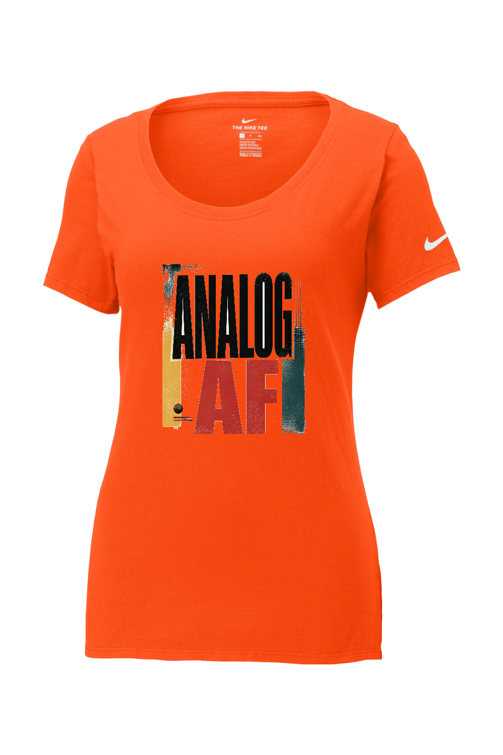 Nike Ladies Core Cotton Scoop Neck Tee: Analog AF