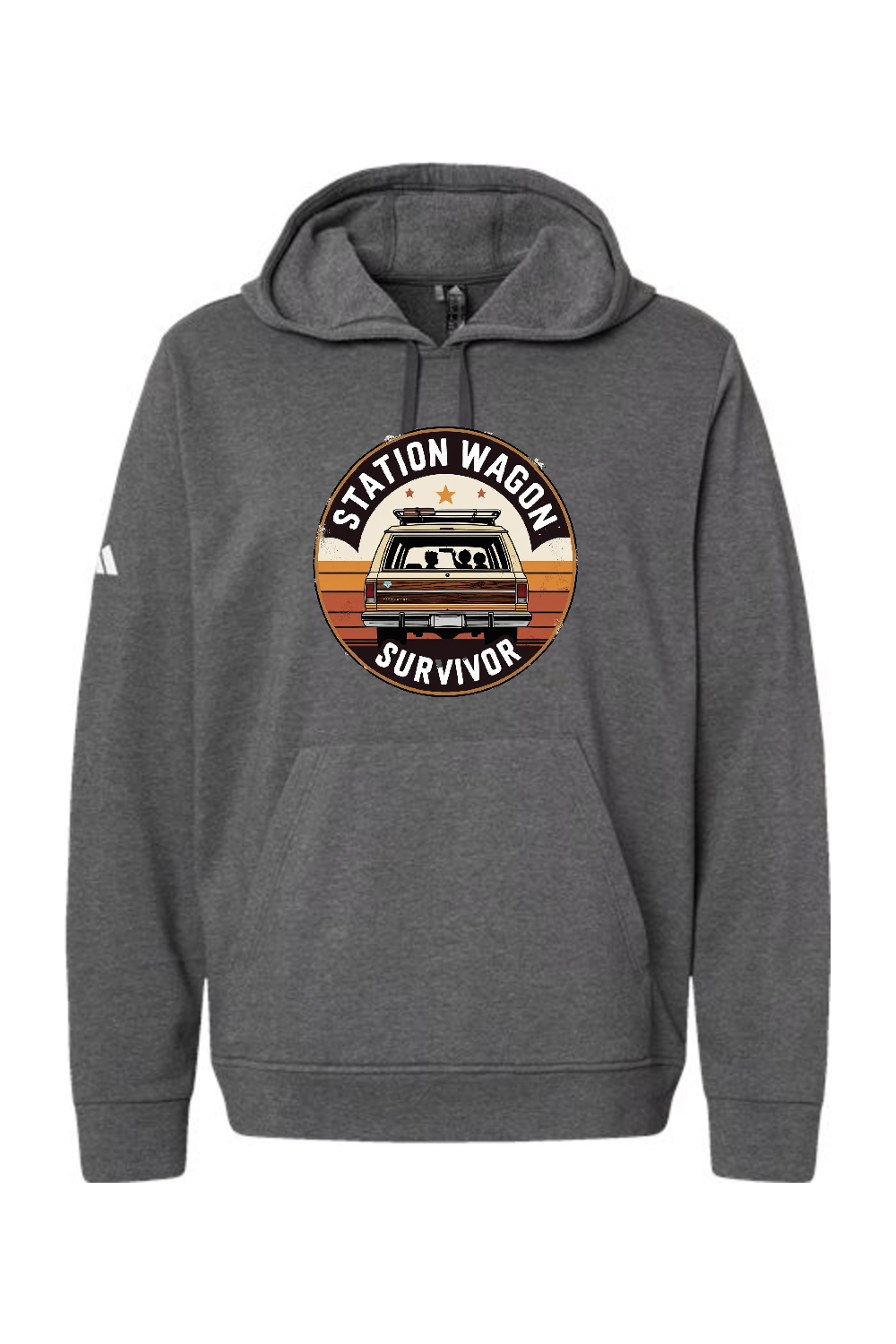 Adidas Fleece Hooded Sweatshirt: Station Wagon Survivor