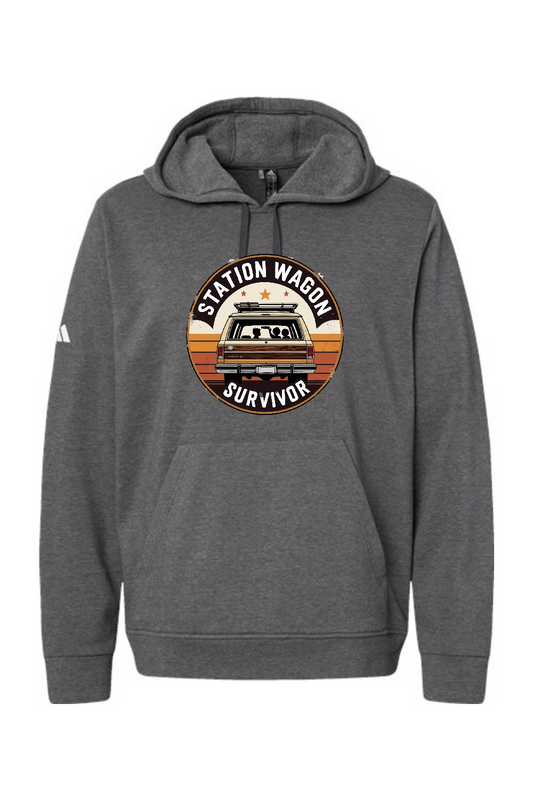 Adidas Fleece Hooded Sweatshirt: Station Wagon Survivor