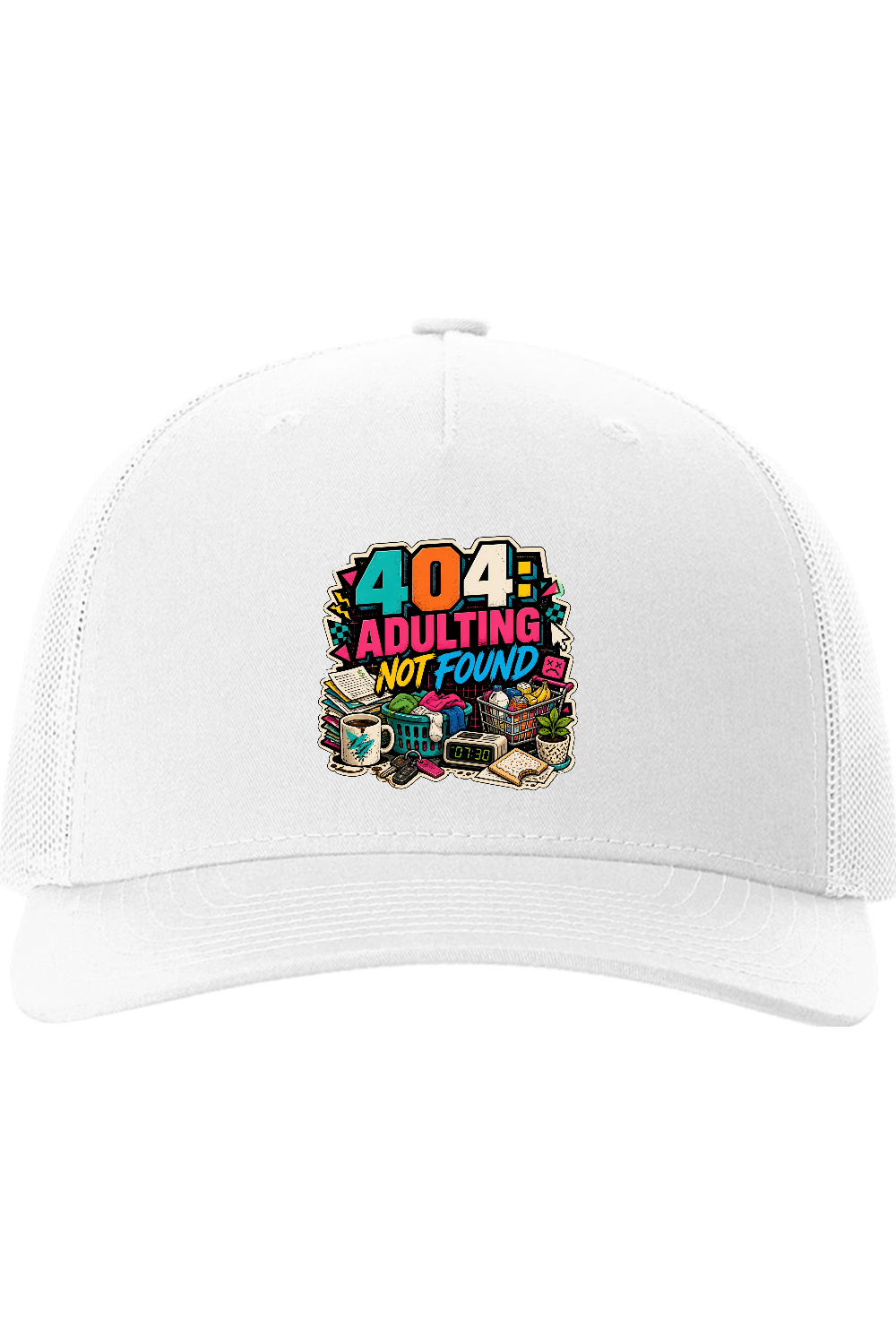 Richardson Trucker Cap: 404 Adulting Not Found