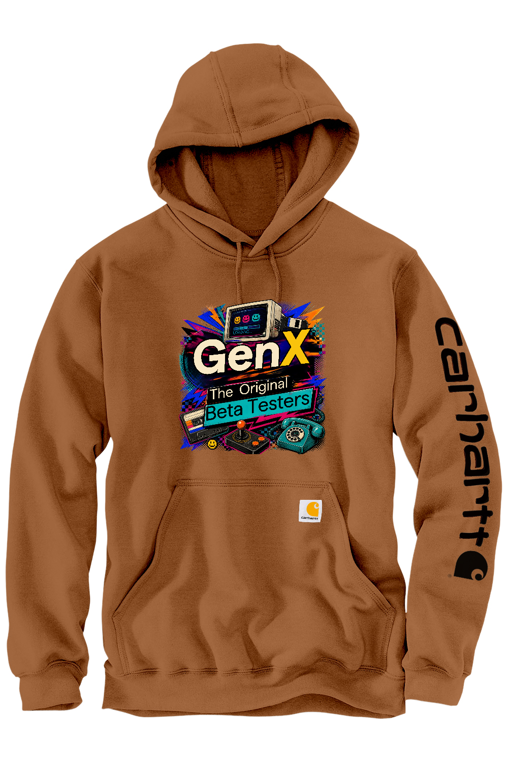 Carhartt Midweight Hooded Sweatshirt: Gen X The Original Beta Testers