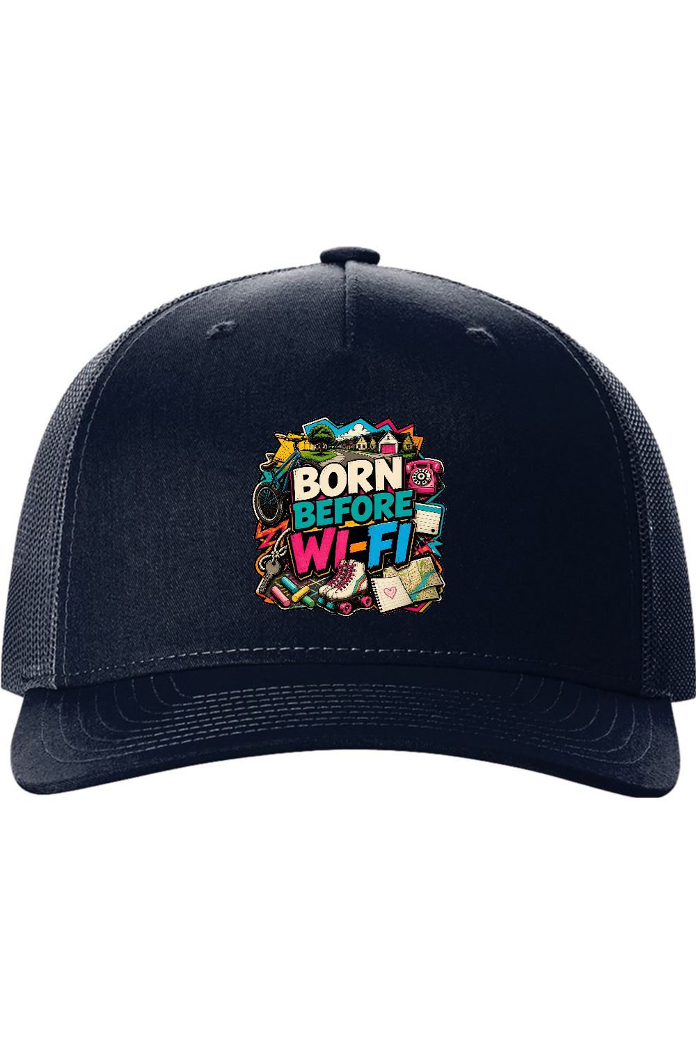 Richardson Trucker Cap: Born Before WI-FI