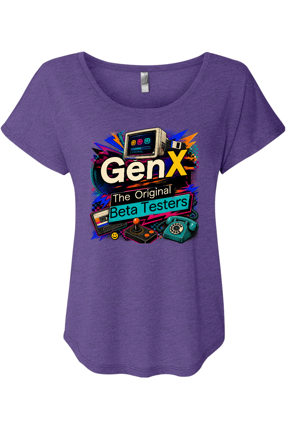 Gen X The Original Beta Testers Women's Triblend Dolman Tee