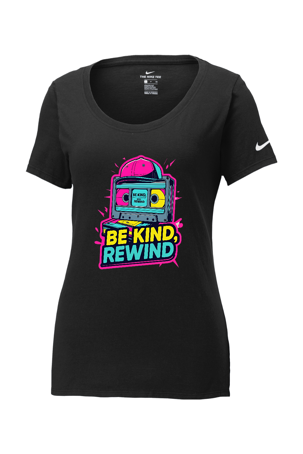 Nike Ladies Core Cotton Scoop Neck Tee: Be Kind Rewind