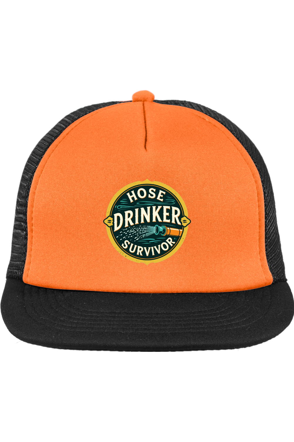 Trucker Style Snapback Cap with Hose Drinker Survivor