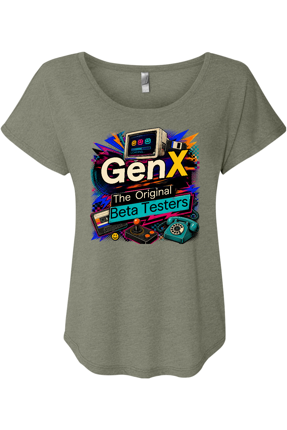 Gen X The Original Beta Testers Women's Triblend Dolman Tee
