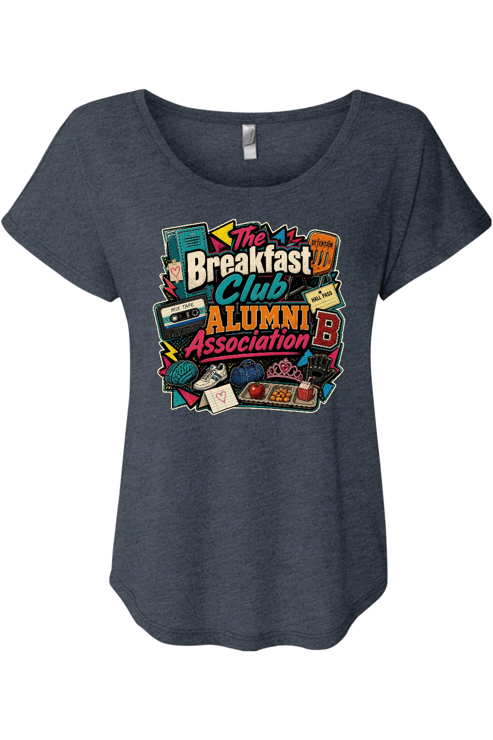 The Breakfast Club Alumni Association Women's Triblend Dolman Tee