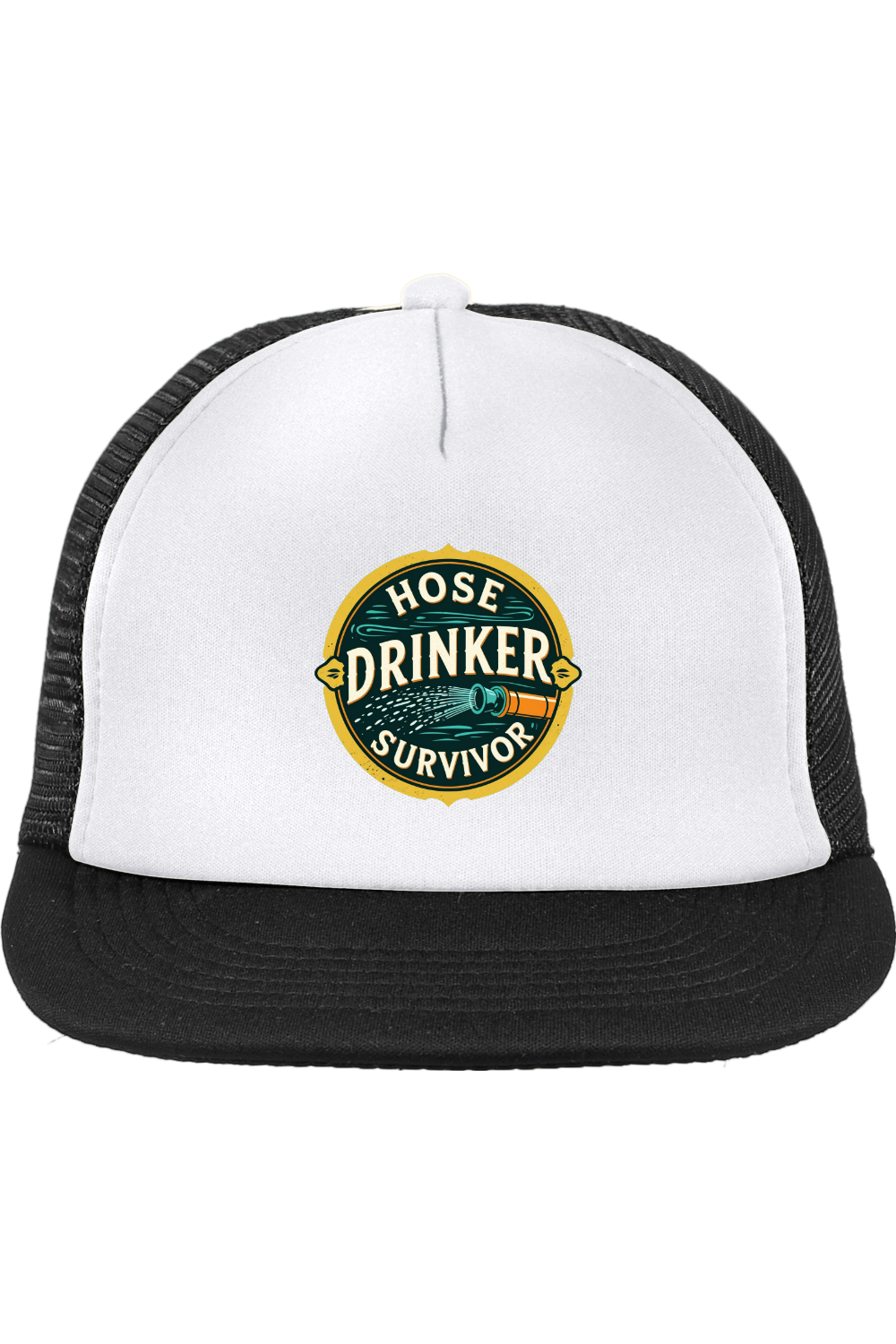 Trucker Style Snapback Cap with Hose Drinker Survivor