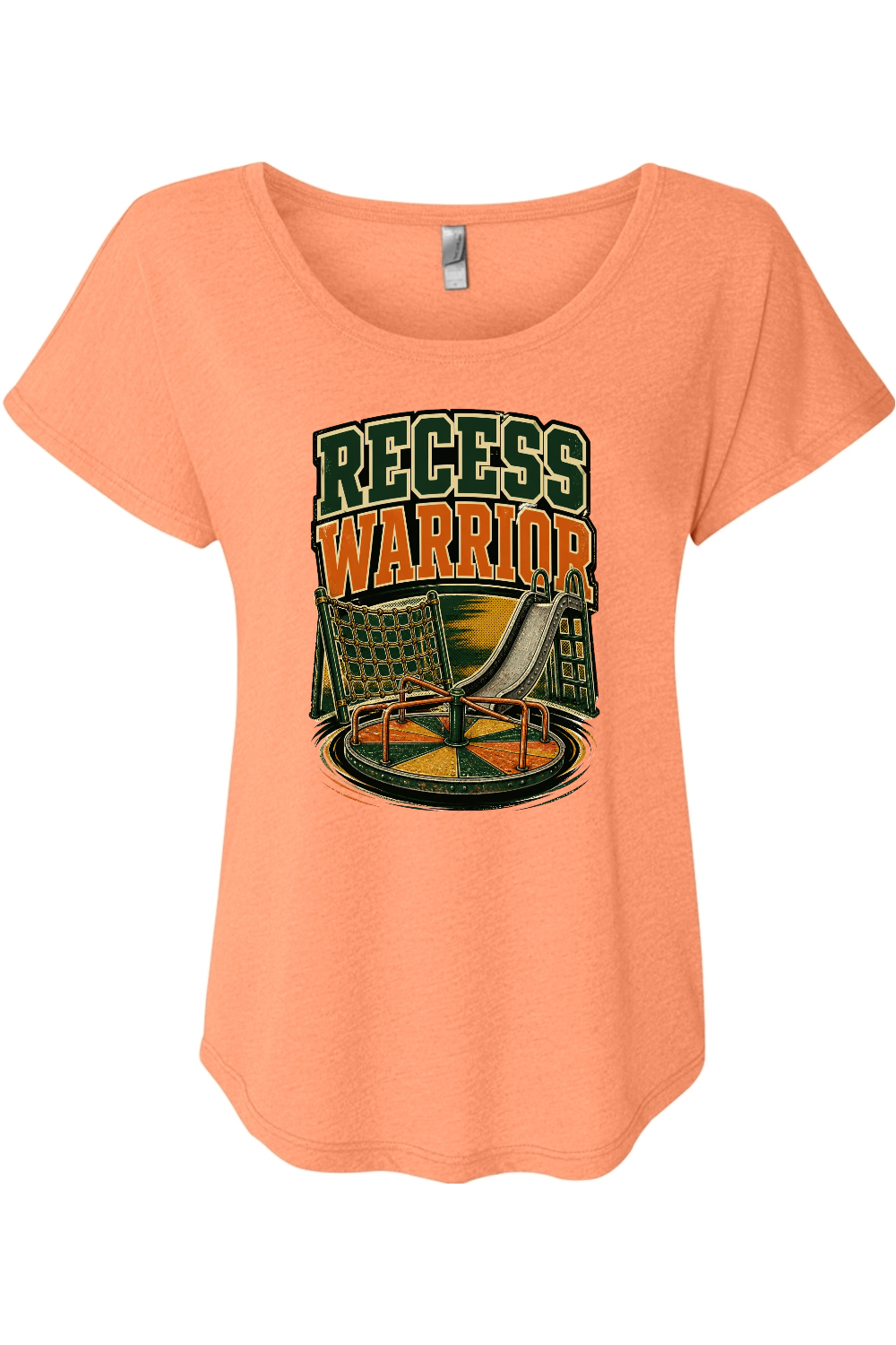 Recess Warrior Women's Triblend Dolman Tee