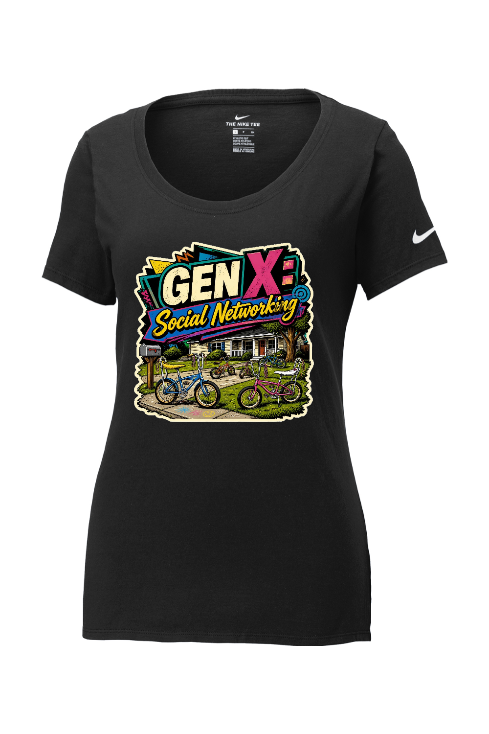 Nike Ladies Core Cotton Scoop Neck Tee: GEN X Social Networking
