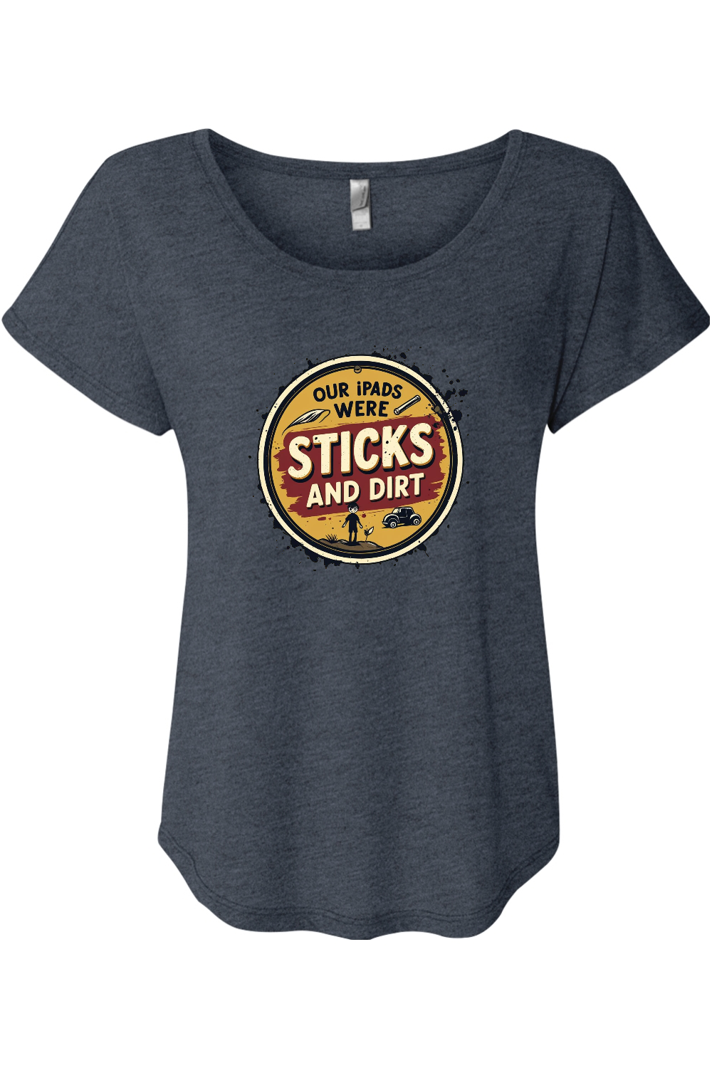 Sticks and Dirt Women's Triblend Dolman Tee