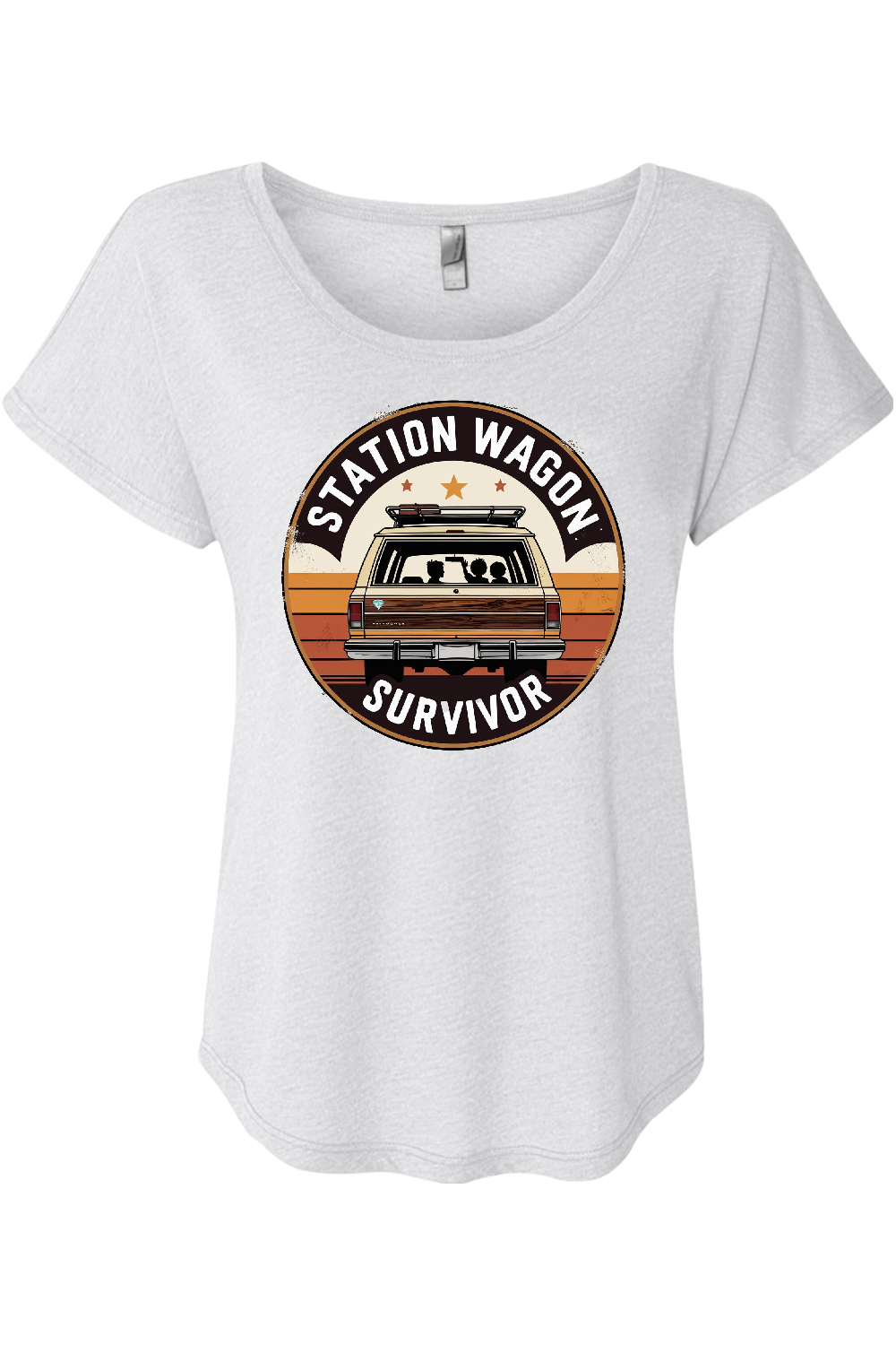 Station Wagon Survivor Women's Triblend Dolman Tee