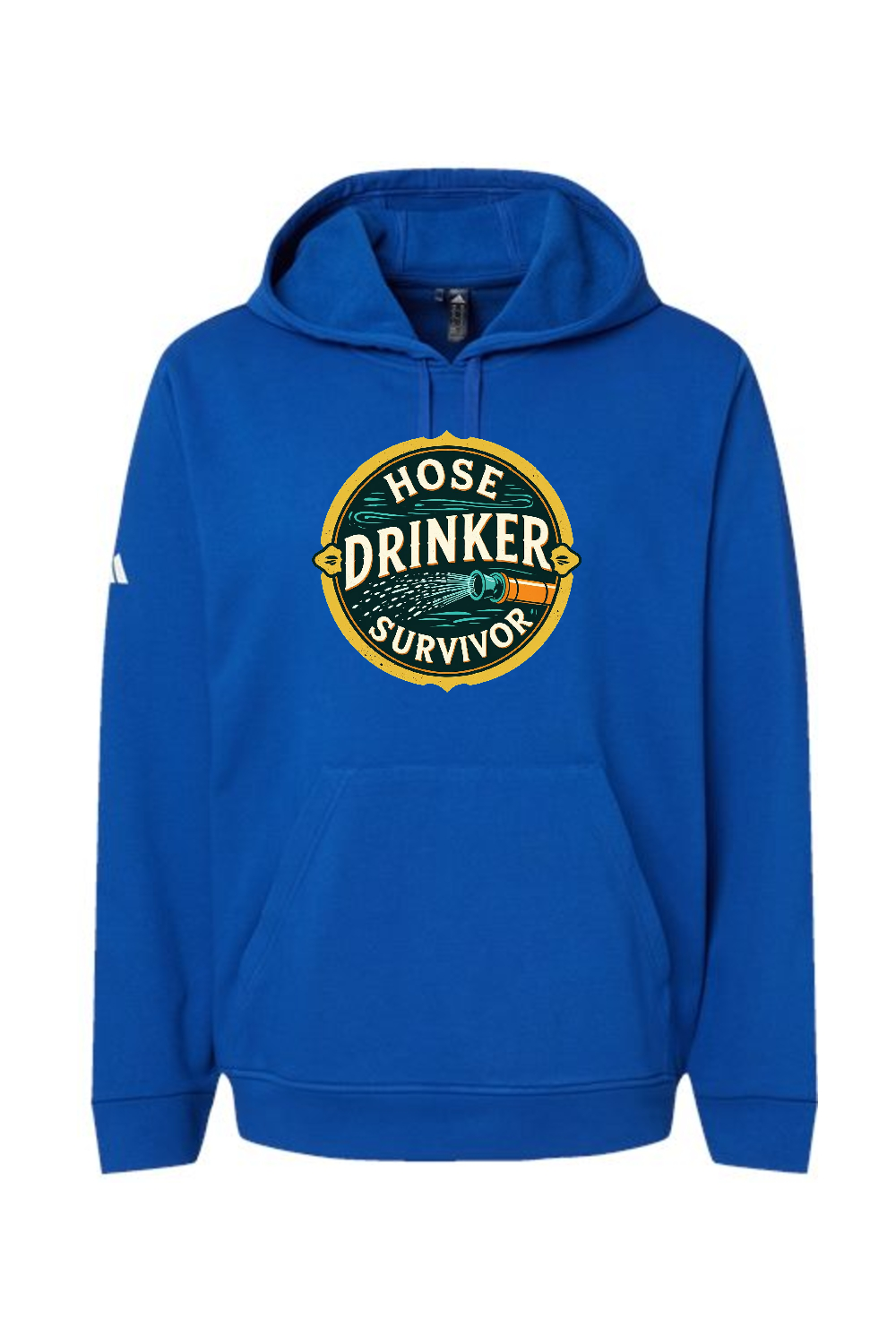 Adidas Fleece Hooded Sweatshirt: Hose Drinker Survivor