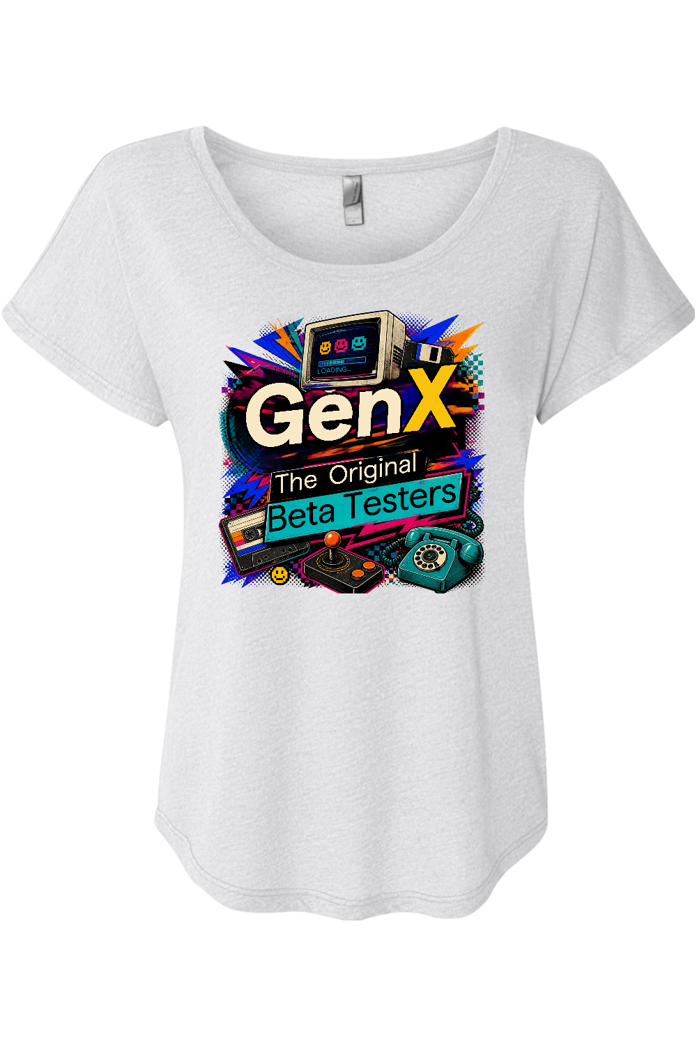 Gen X The Original Beta Testers Women's Triblend Dolman Tee