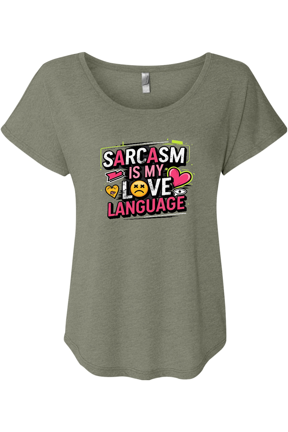 Sarcasm Love Language Women's Triblend Dolman Tee