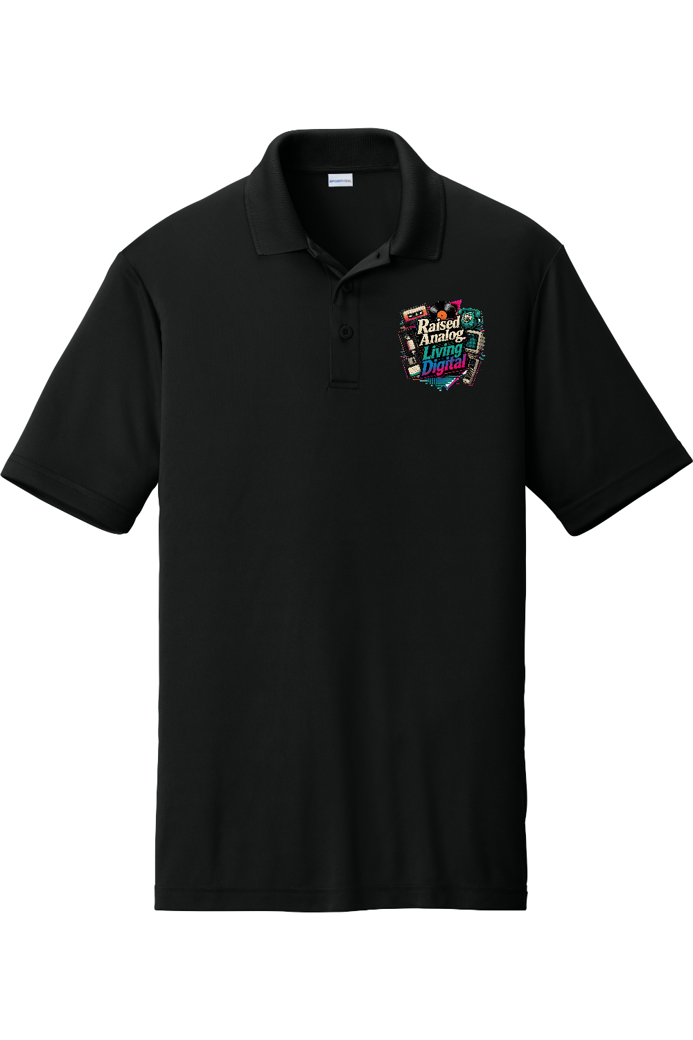 Competitor Polo: Raised Analog. Living Digital