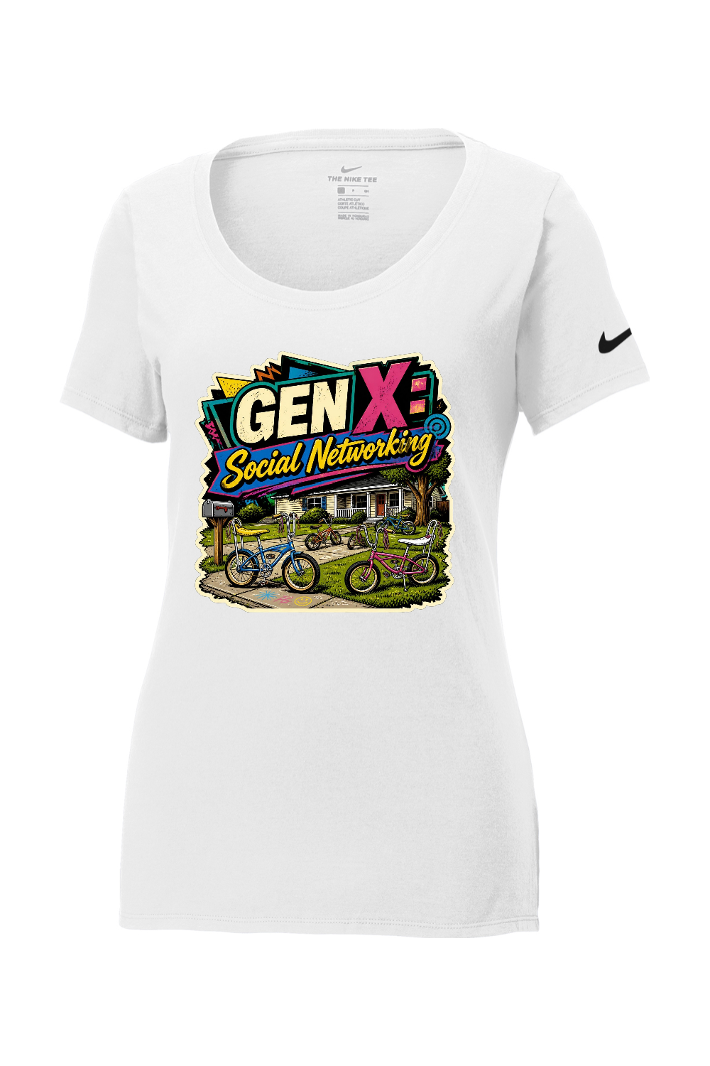 Nike Ladies Core Cotton Scoop Neck Tee: GEN X Social Networking