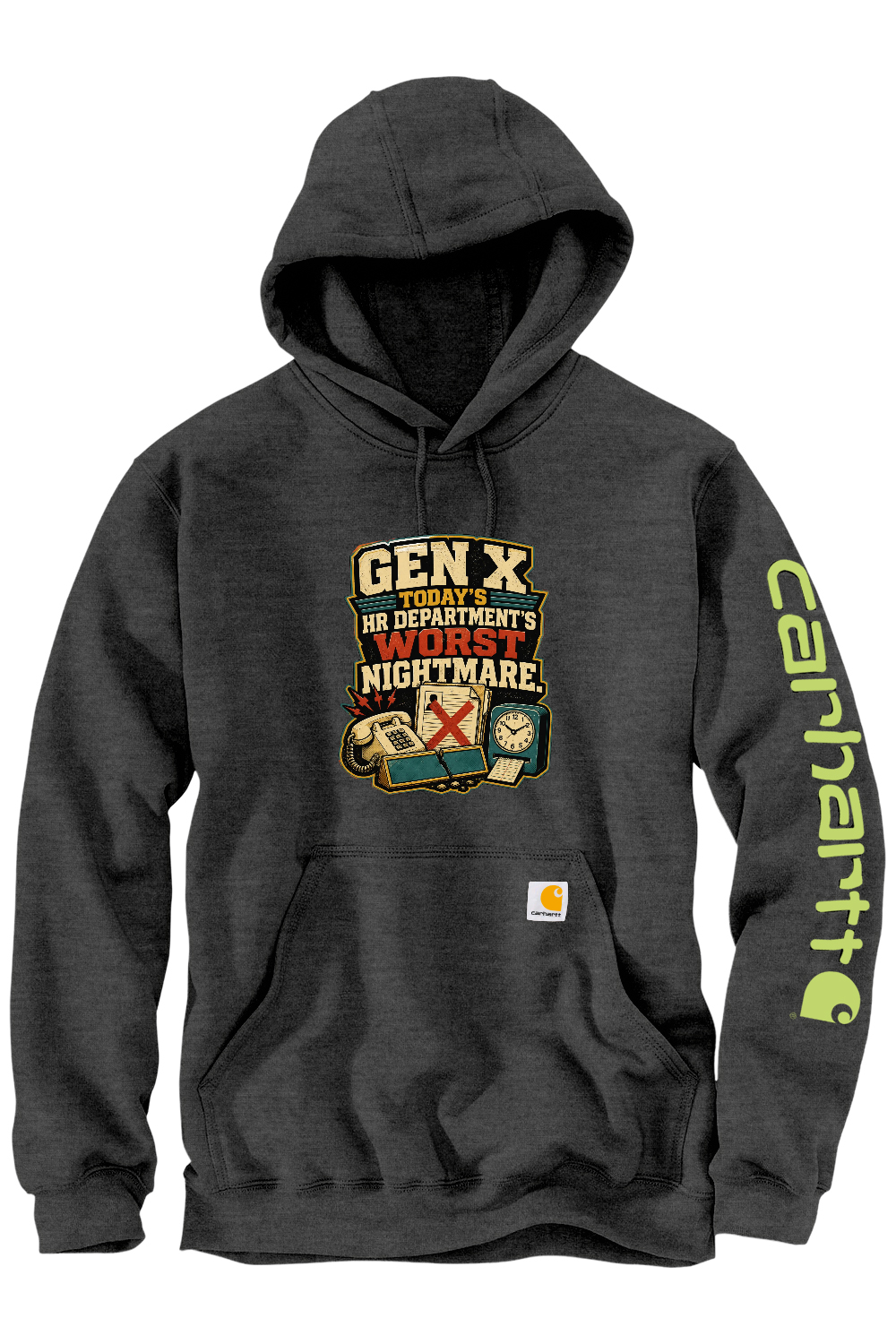 Carhartt Midweight Hooded Sweatshirt: GEN X Today's HR Department's Worst Nightmare