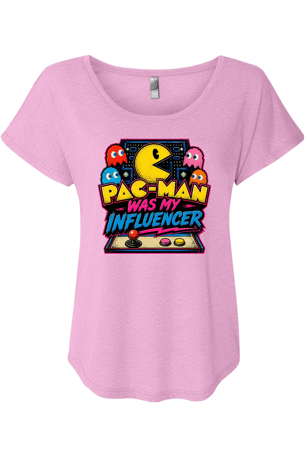 Pac-Man Was My Influencer Women's Triblend Dolman Tee