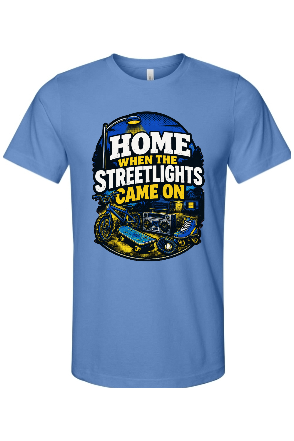 HOME WHEN THE STREETLIGHTS CAME ON Gen X Edition Tee