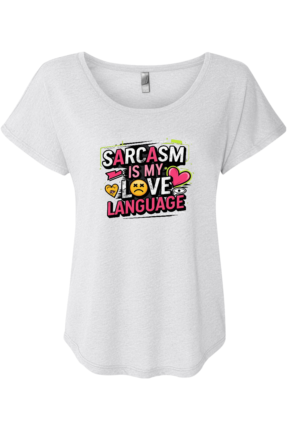 Sarcasm Love Language Women's Triblend Dolman Tee