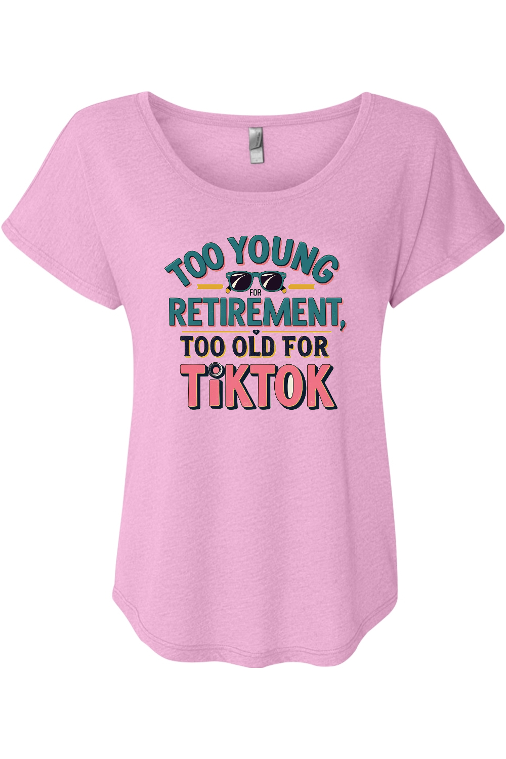 Too Old for TikTok Women's Triblend Dolman Tee
