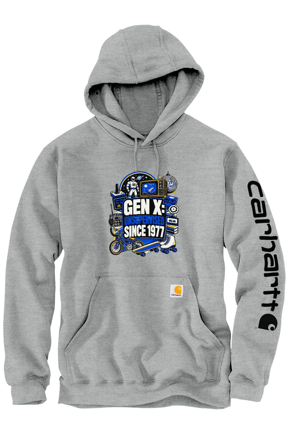 Carhartt Midweight Hooded Sweatshirt: GEN X Unsupervised Since 1977