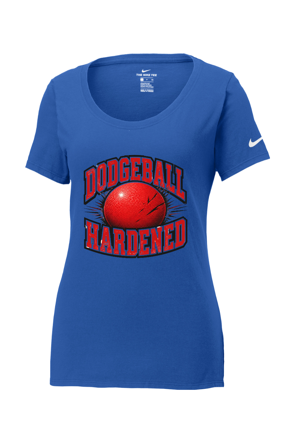 Nike Ladies Core Cotton Scoop Neck Tee: Dodgeball Hardened