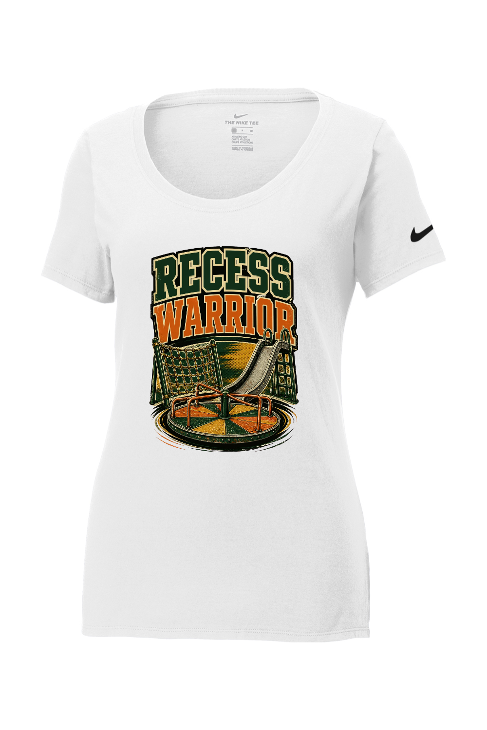 Nike Ladies Core Cotton Scoop Neck Tee: Recess Warrior