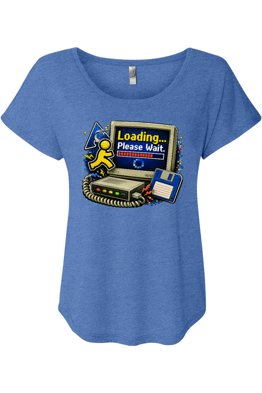 Loading... Please Wait. Women's Triblend Dolman Tee