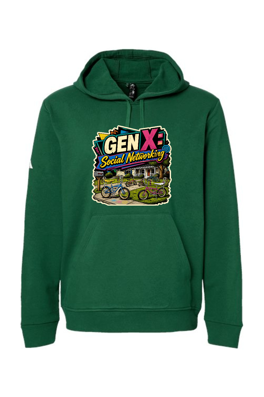 Adidas Fleece Hooded Sweatshirt: GEN X Social Networking