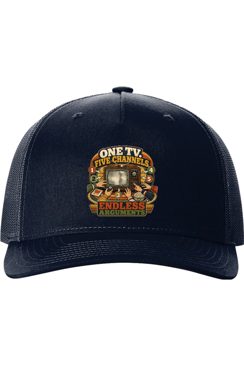Richardson Trucker Cap: One TV. Five Channels. Endless Arguments