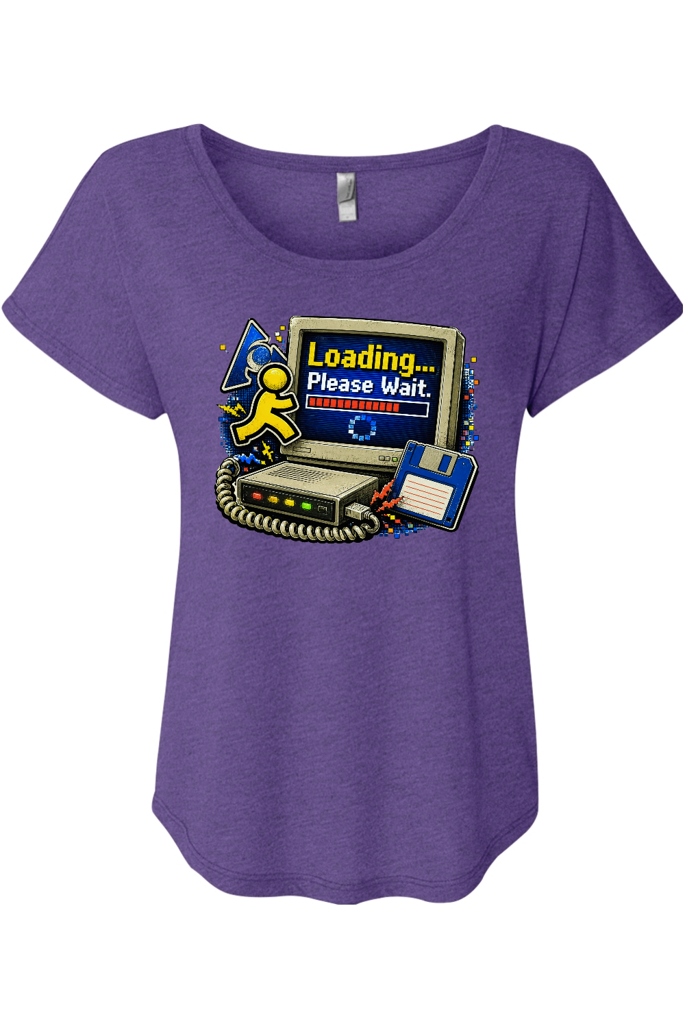 Loading... Please Wait. Women's Triblend Dolman Tee