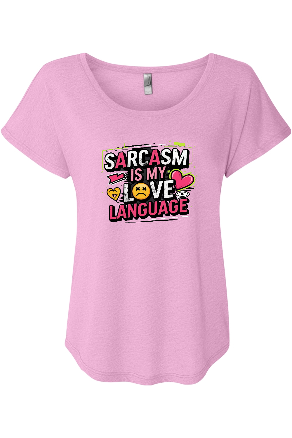 Sarcasm Love Language Women's Triblend Dolman Tee