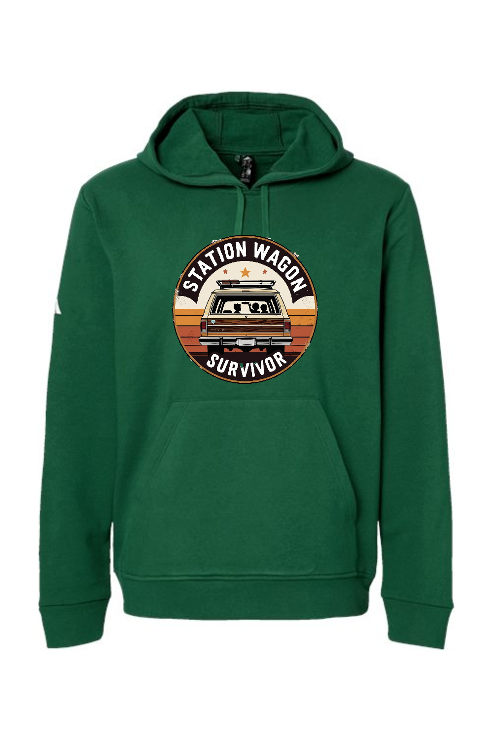 Adidas Fleece Hooded Sweatshirt: Station Wagon Survivor