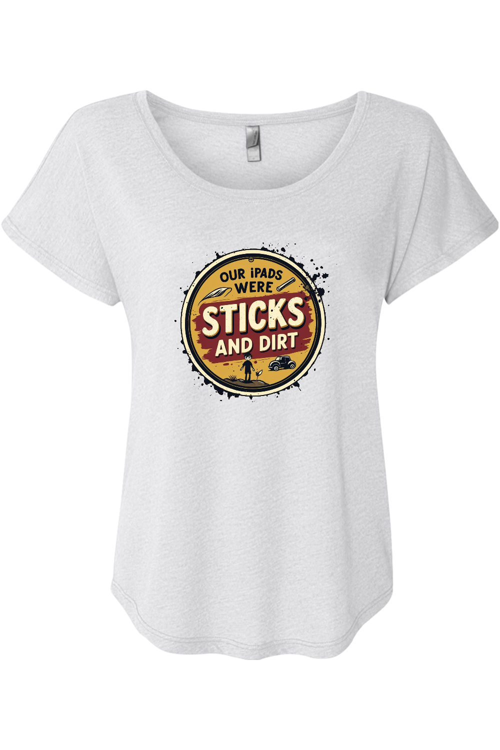 Sticks and Dirt Women's Triblend Dolman Tee