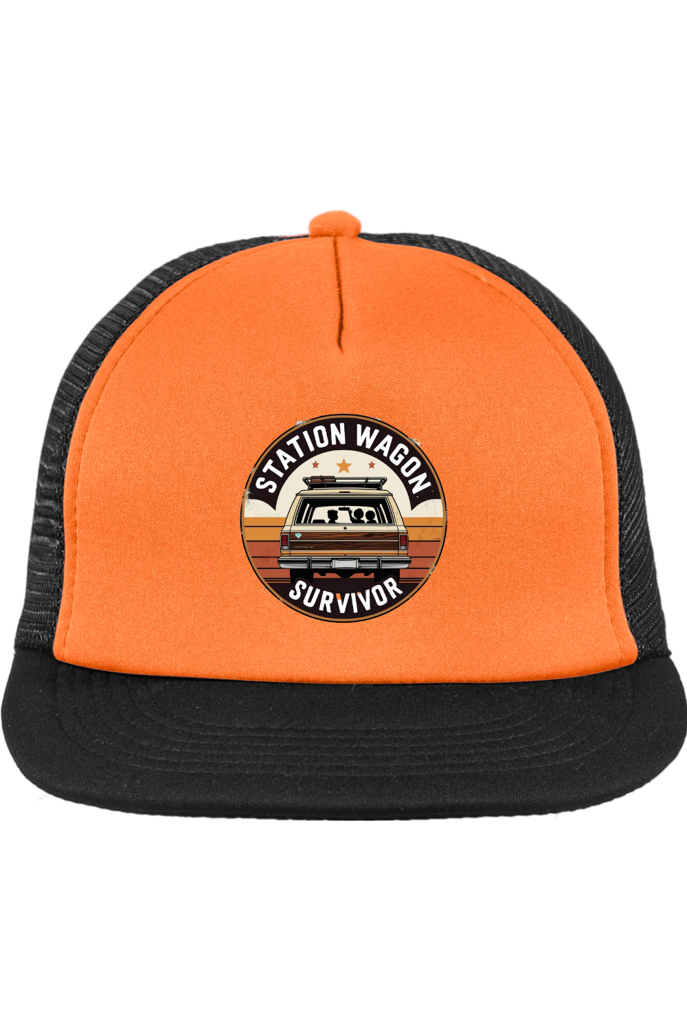 Trucker Style Snapback Cap with Station Wagon Survivor