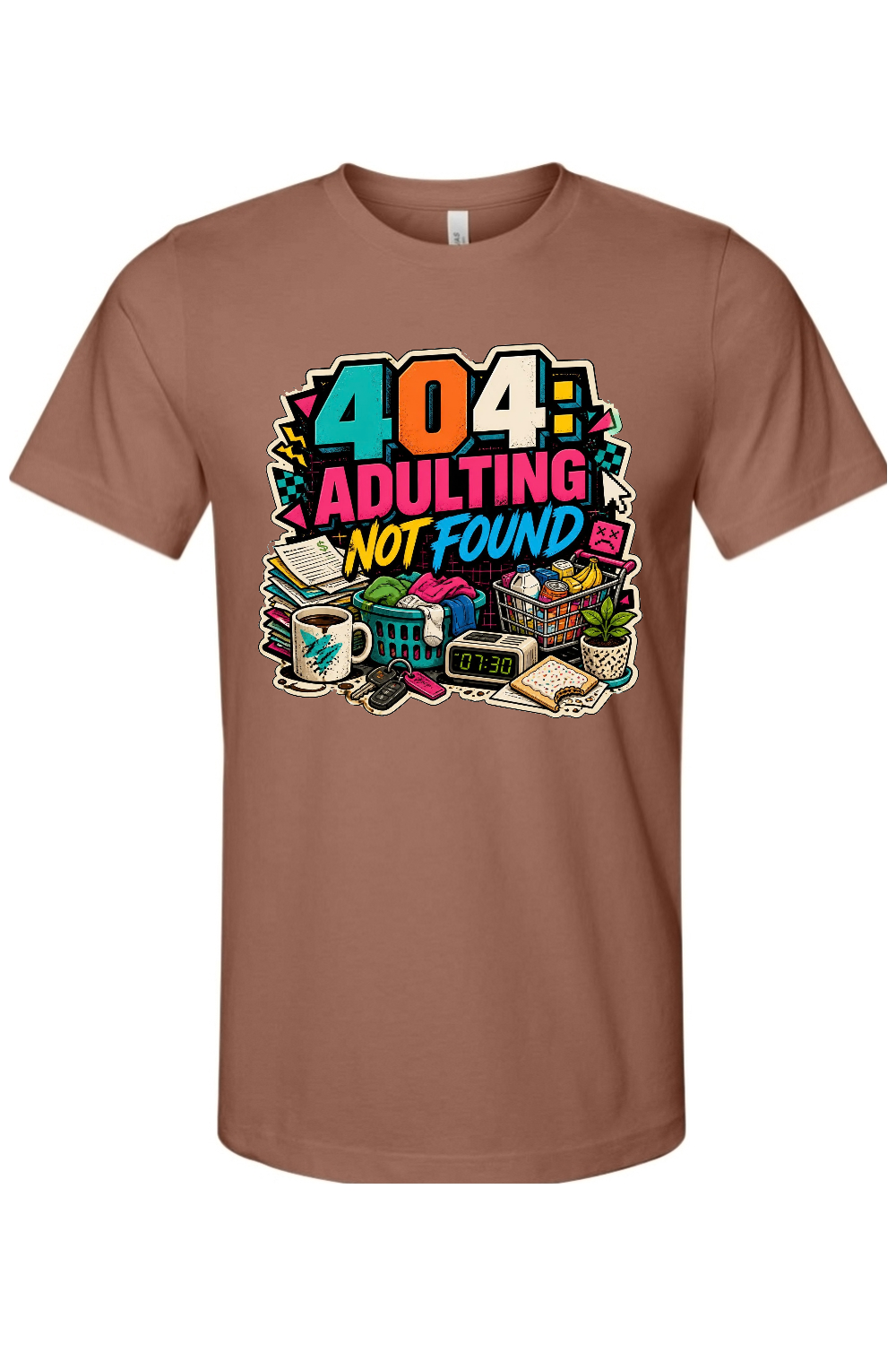 404 Adulting Not Found Gen X Edition Tee