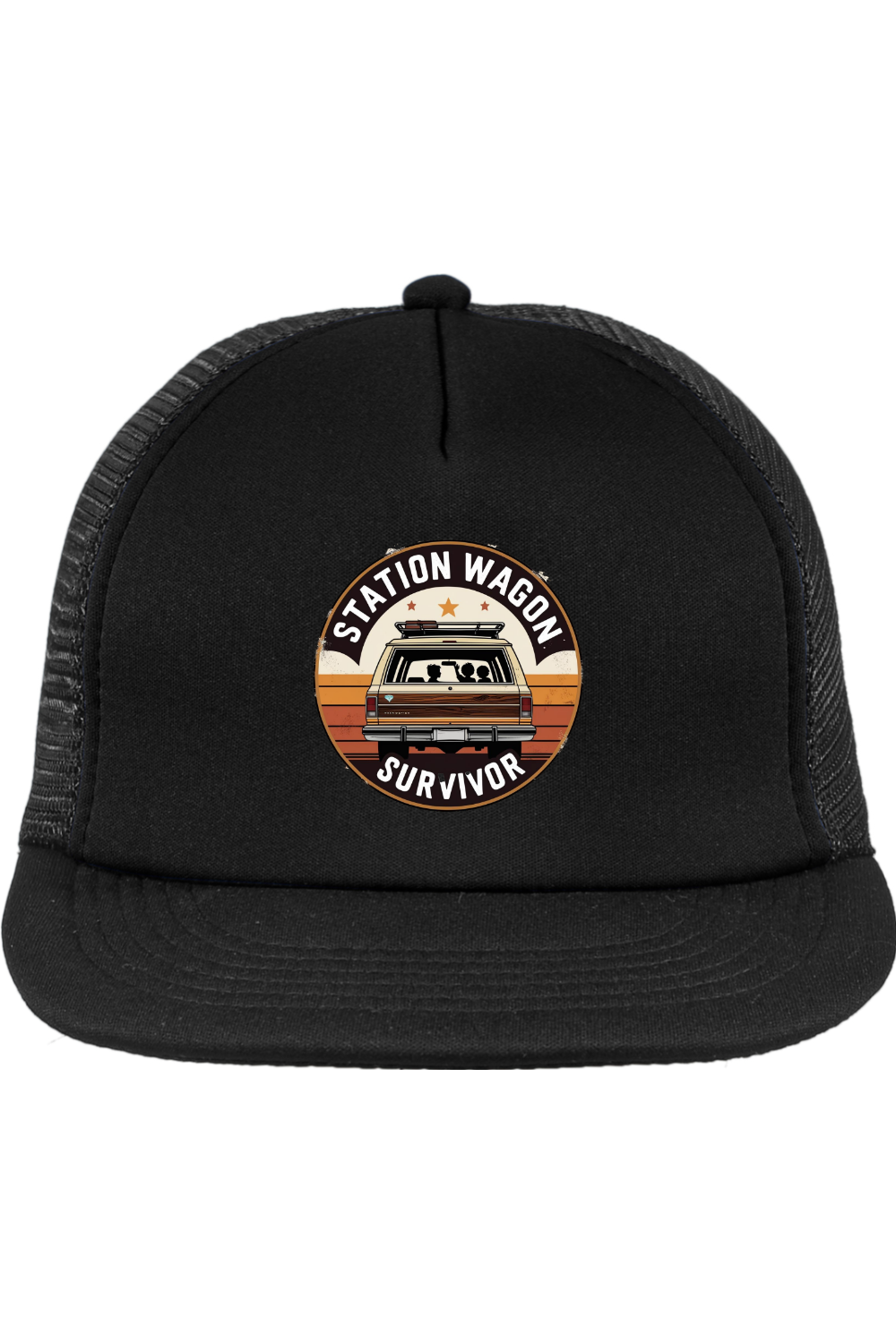 Trucker Style Snapback Cap with Station Wagon Survivor