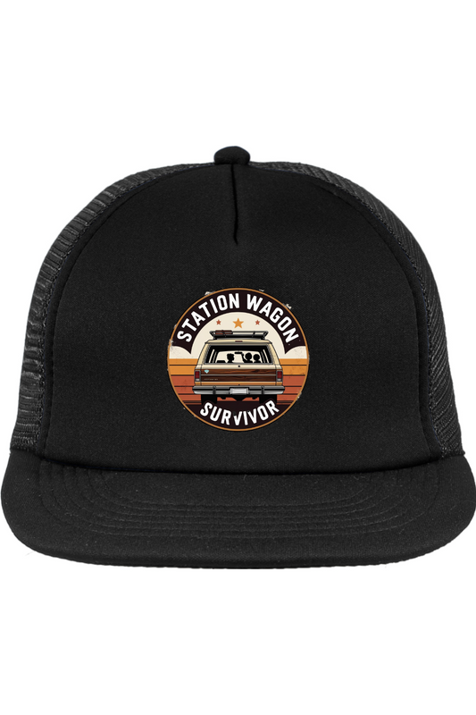 Trucker Style Snapback Cap with Station Wagon Survivor