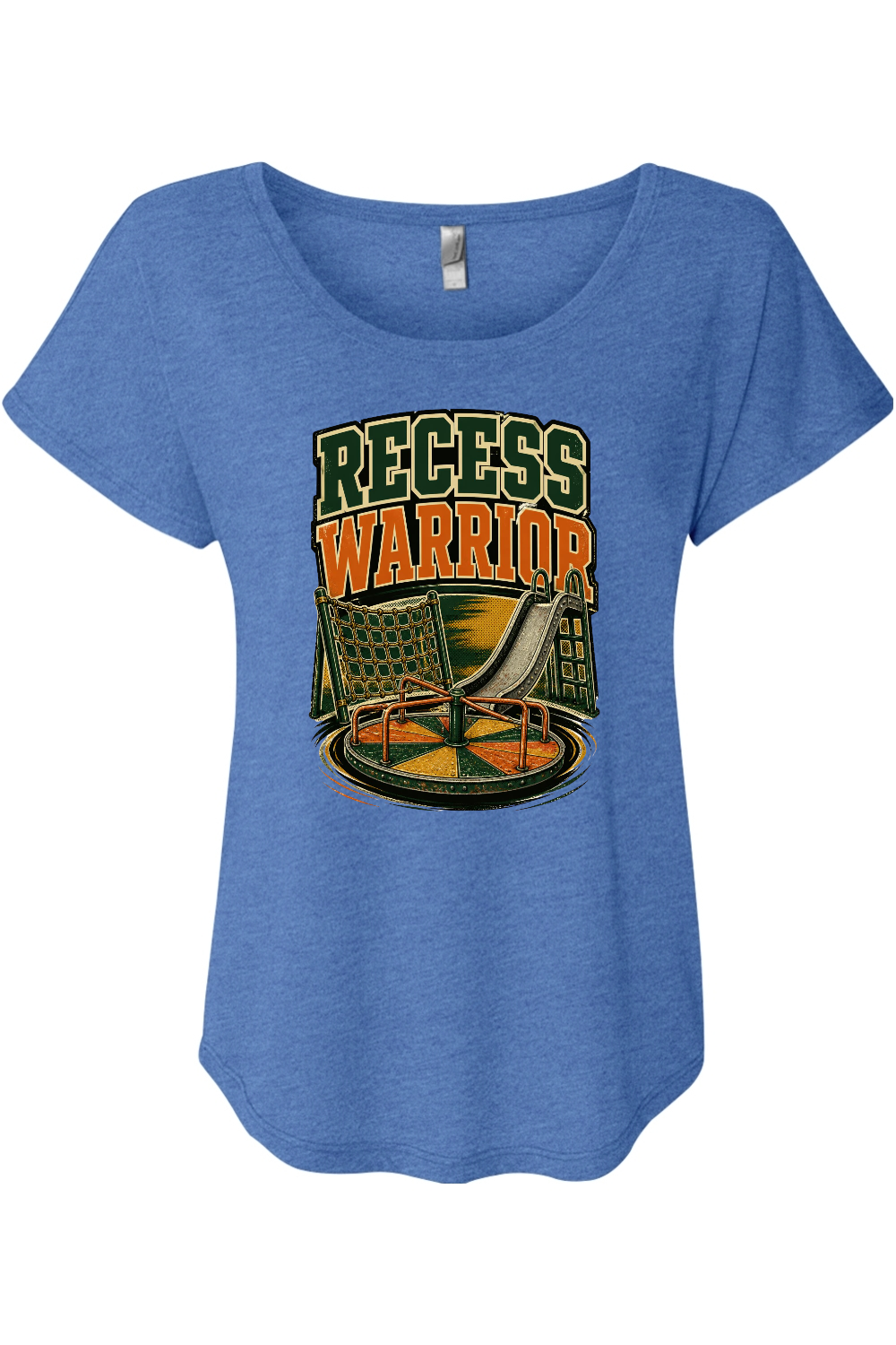 Recess Warrior Women's Triblend Dolman Tee