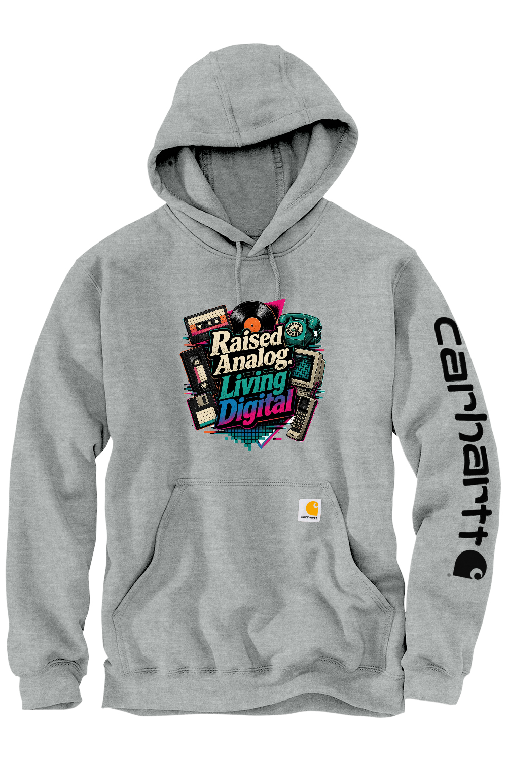 Carhartt Midweight Hooded Sweatshirt: Raised Analog. Living Digital