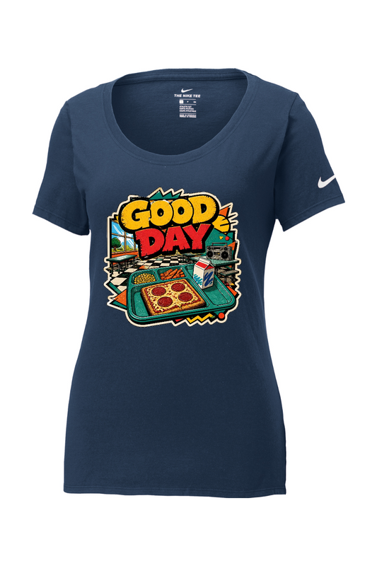 Nike Ladies Core Cotton Scoop Neck Tee: GOOD DAY