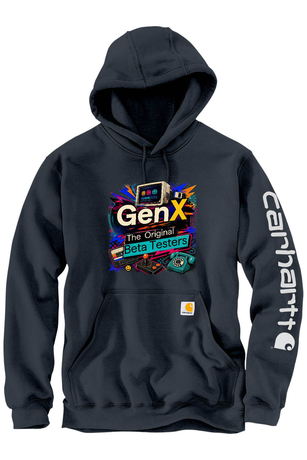 Carhartt Midweight Hooded Sweatshirt: Gen X The Original Beta Testers