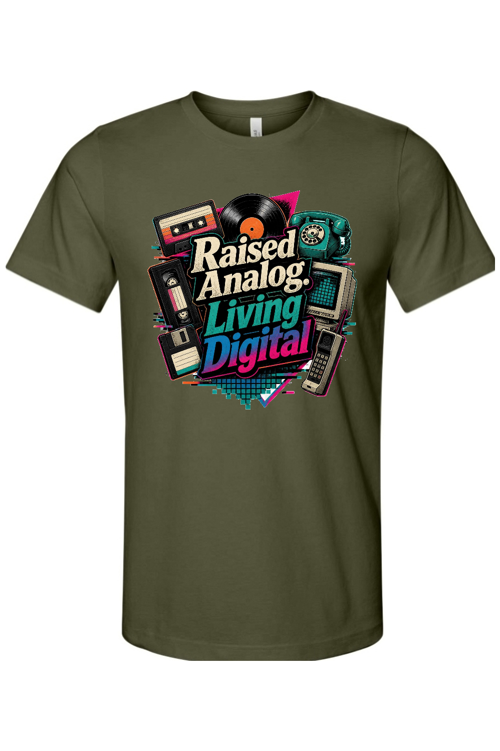 Raised Analog. Living Digital Gen X Edition Tee